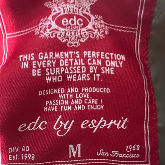 Vintage EDC by Esprit womens size M hooded jacket - Picture 11 of 11